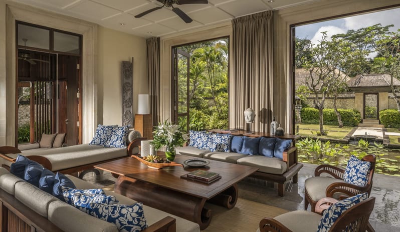 Four Seasons Jimbaran Bay - Three Bedroom Residence Garden Villa  Living Room
